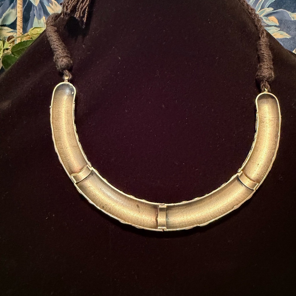 German Hasuli silver Indian Tribal Necklace and earrings - Picture 4 of 7
